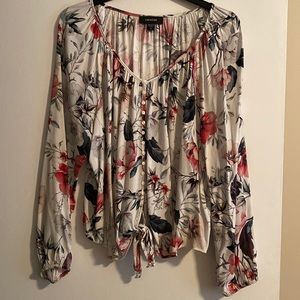 Karen Kane Long Sleeve Floral Top - XL - NWOT